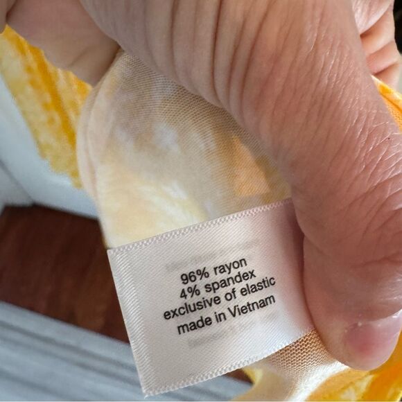 NWT Lane Bryant 1x 18 20 Yellow Floral Dress - Picture 8 of 8